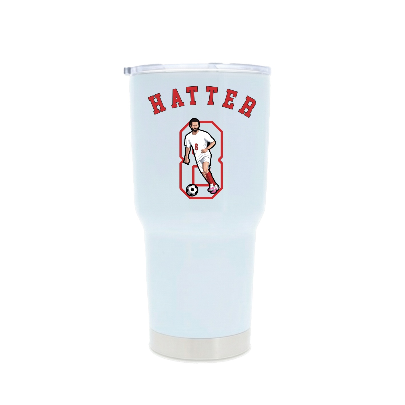 30oz Stainless Steel Tumbler — Shirsey Arch in White