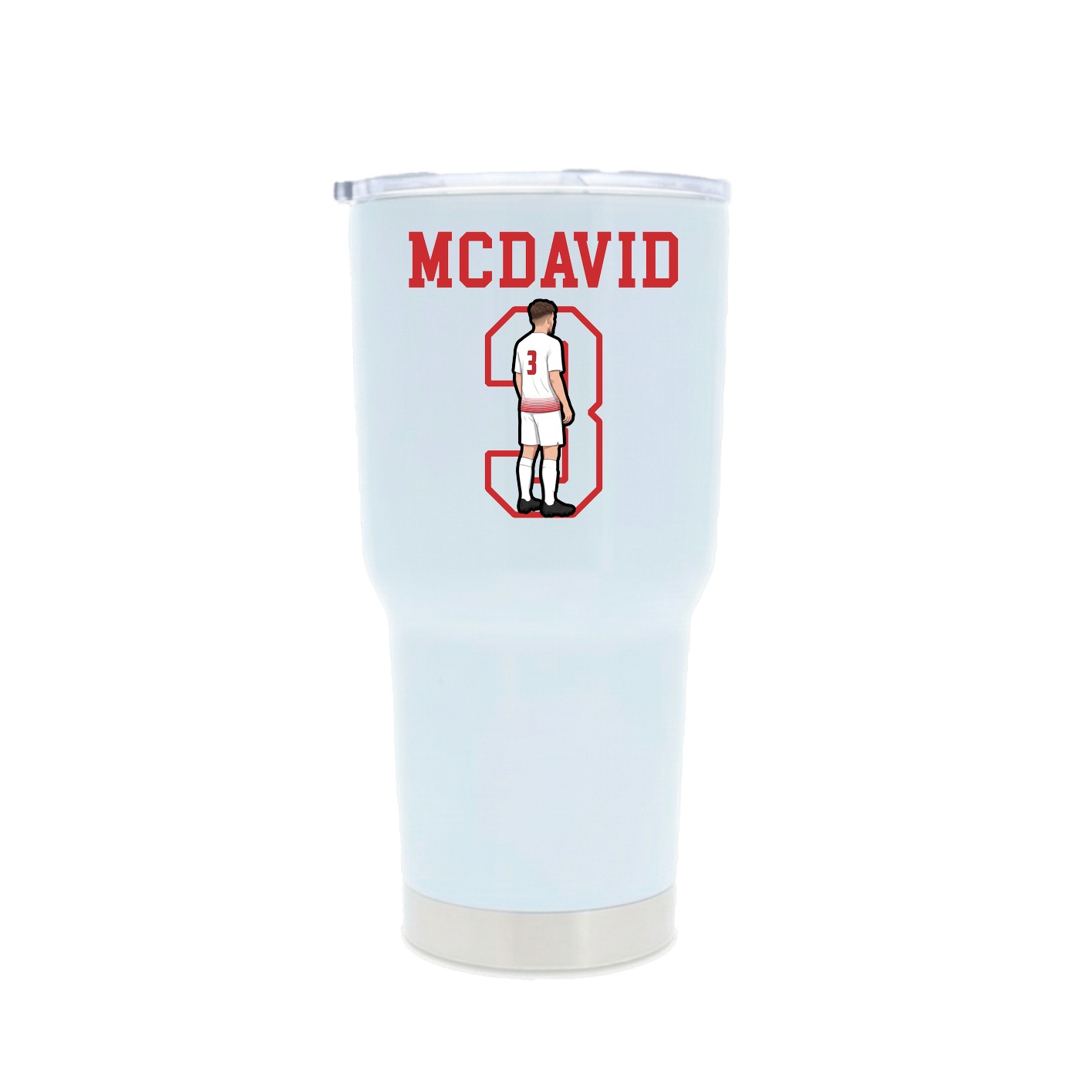 30oz Stainless Steel Tumbler — Shirsey in White