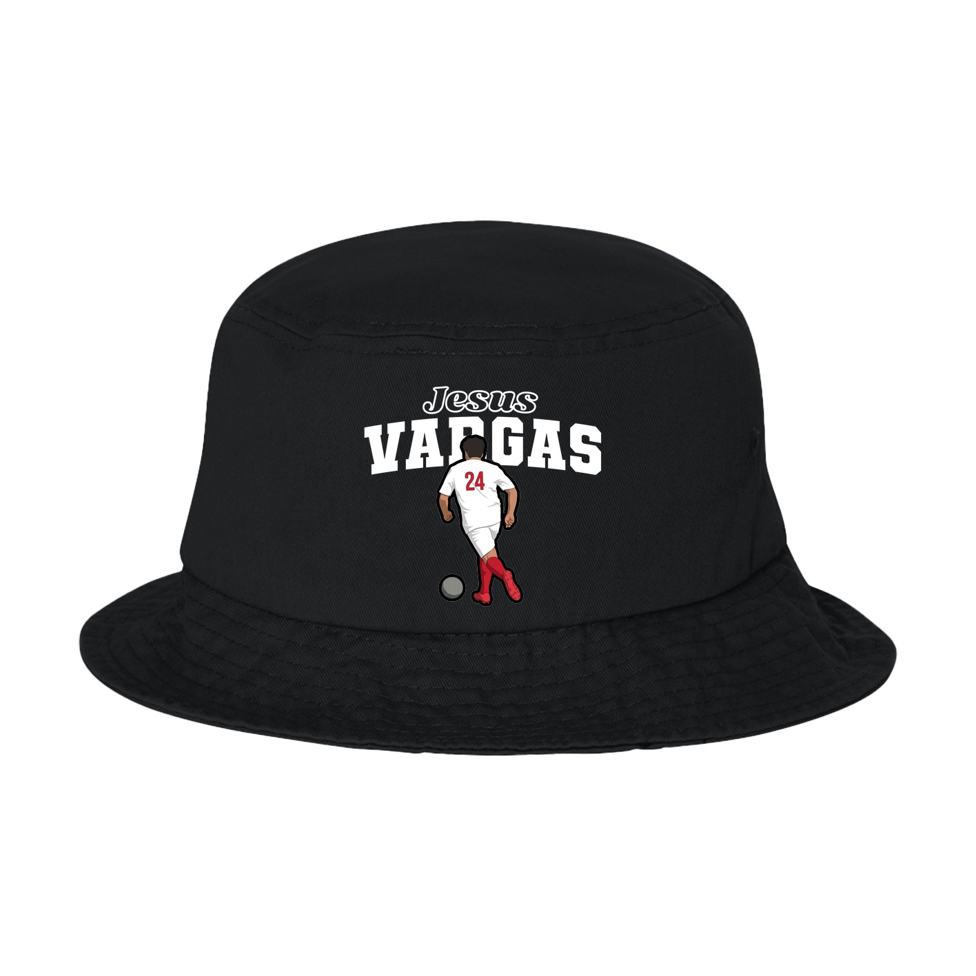 Bucket Cap — Name Arch in Black