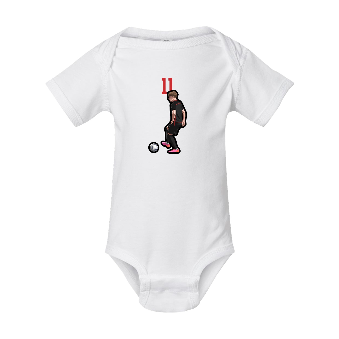 Baby Onesie — Number Top in White