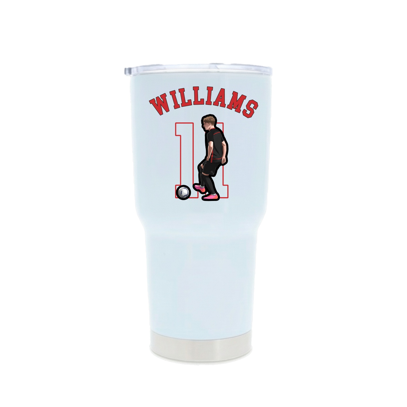 30oz Stainless Steel Tumbler — Shirsey Arch in White