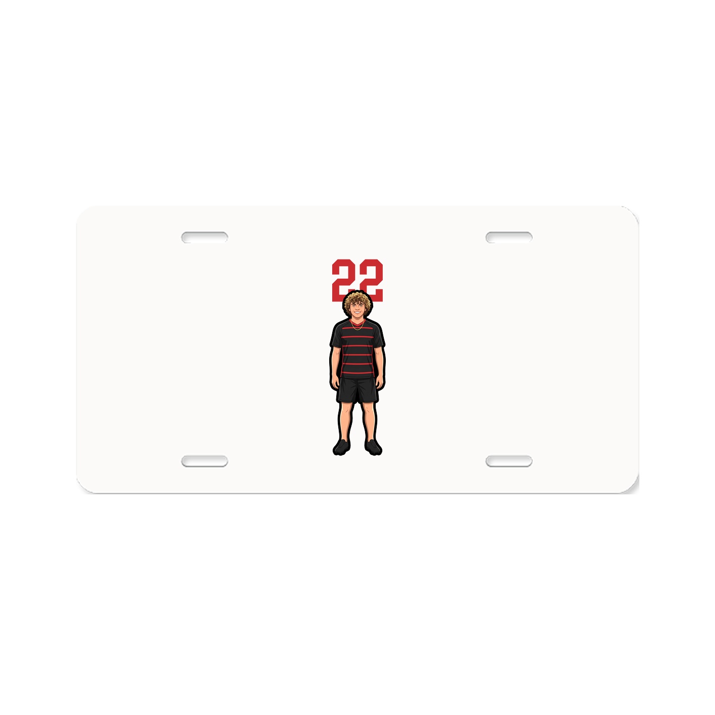 License Plate — Number Top in Classic