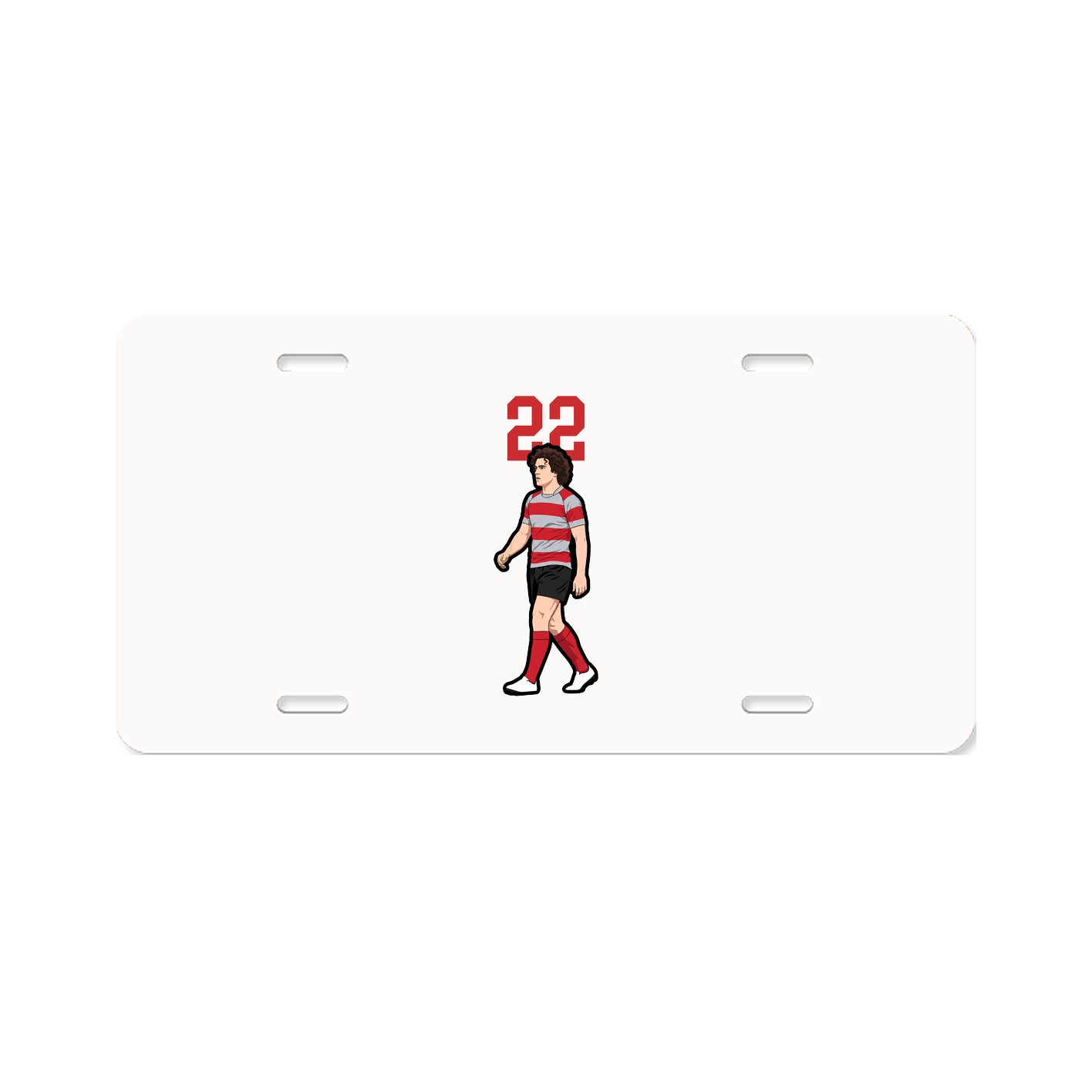 License Plate — Number Top in Classic