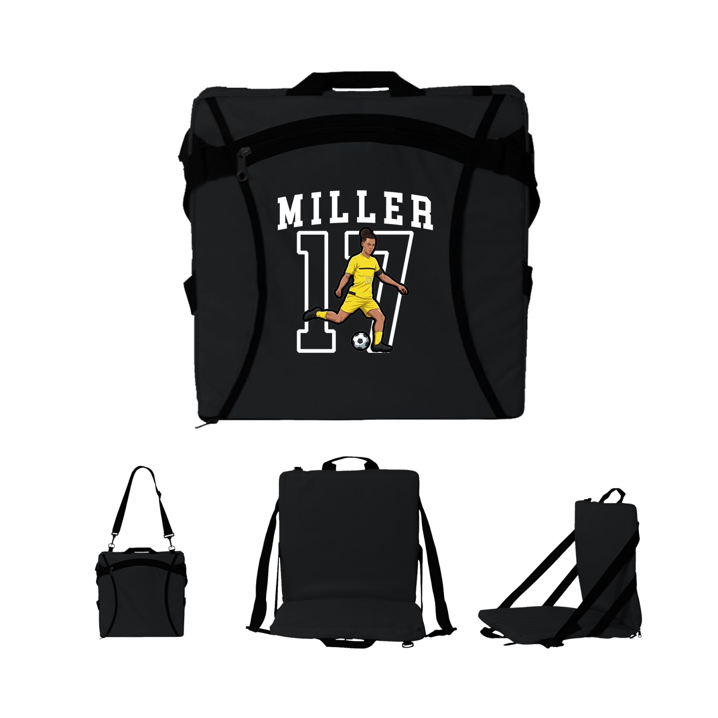 Folding Stadium Seat — Shirsey in Black