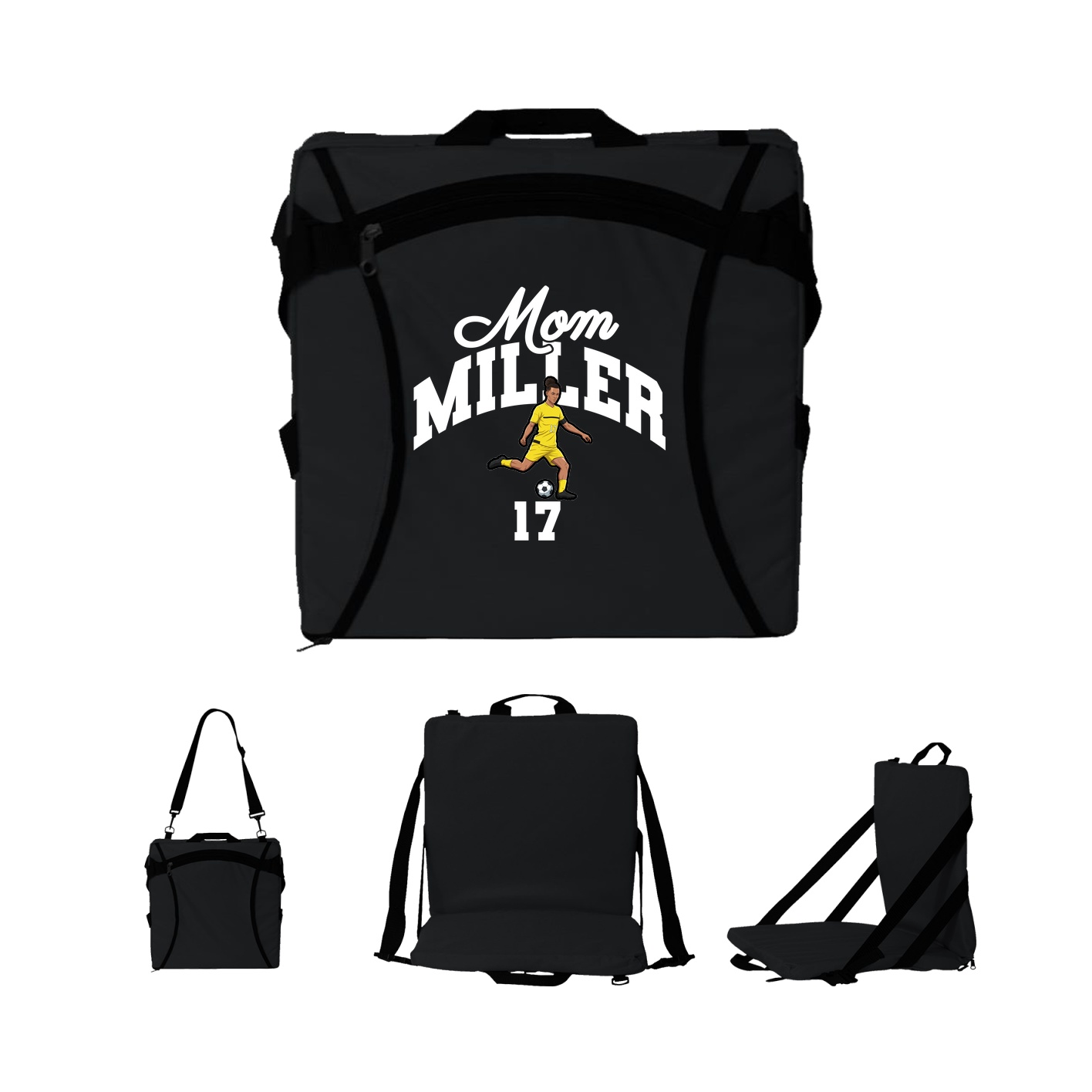 Folding Stadium Seat — Mothers Day Arch in Black