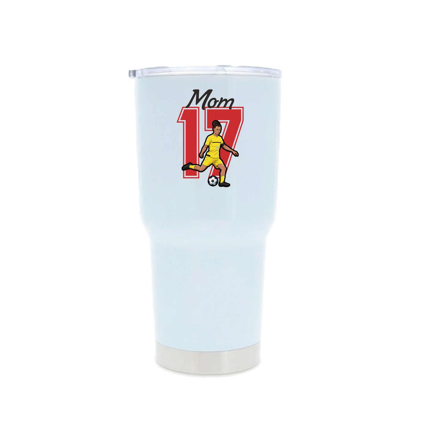30oz Stainless Steel Tumbler — Mothers Day Shirsey in White