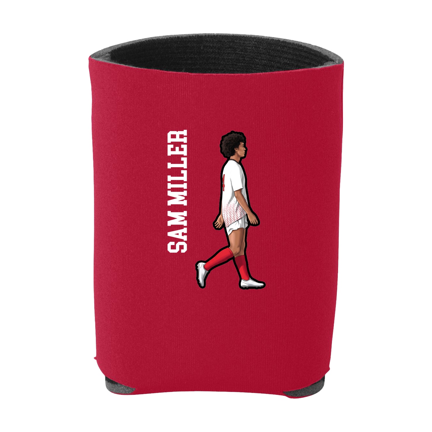 Can Holder — Name Vertical in Red