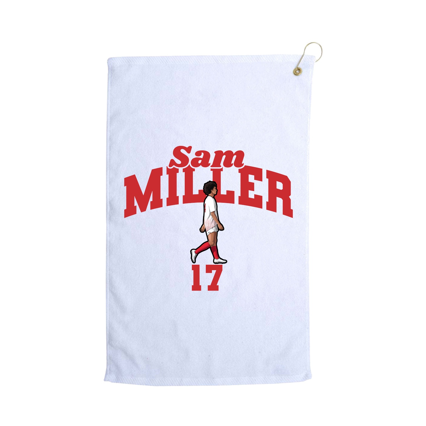 Golf Towel — Signature Arch in White