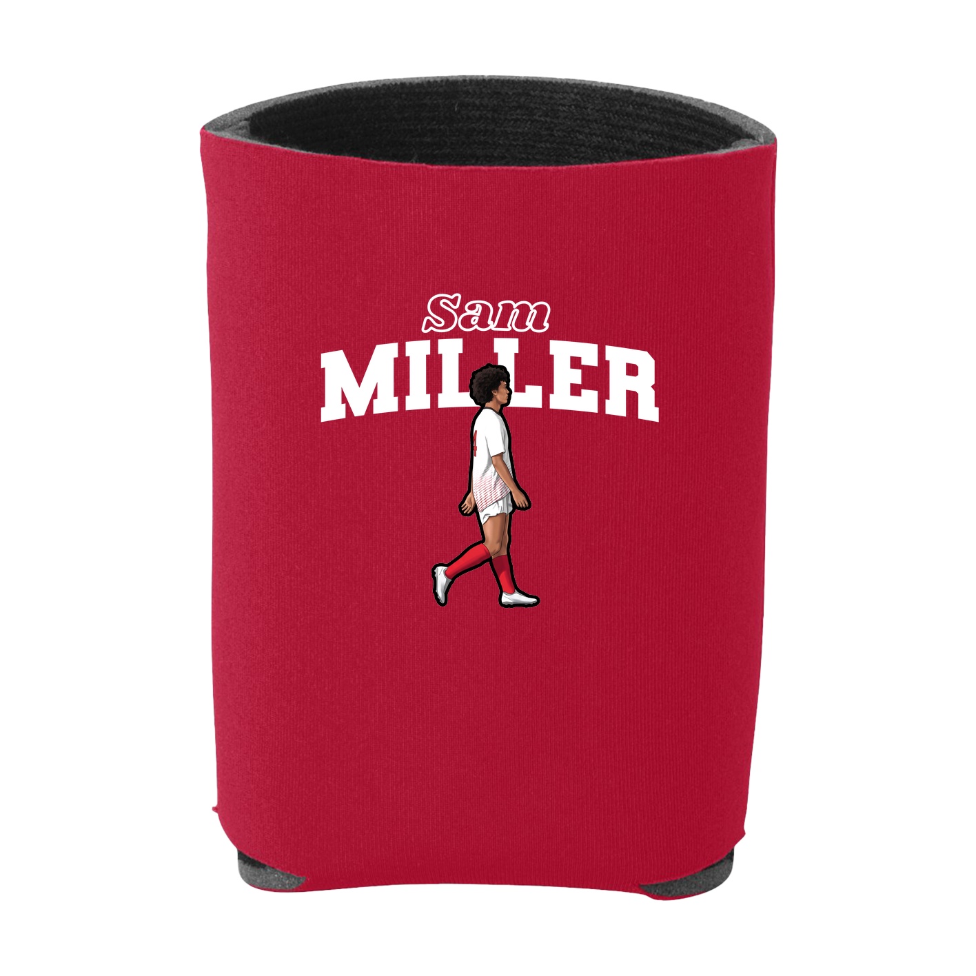 Can Holder — Name Arch in Red