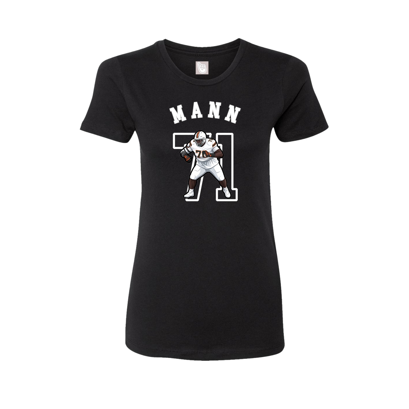 Fitted Women's Tee — Shirsey Arch in Black