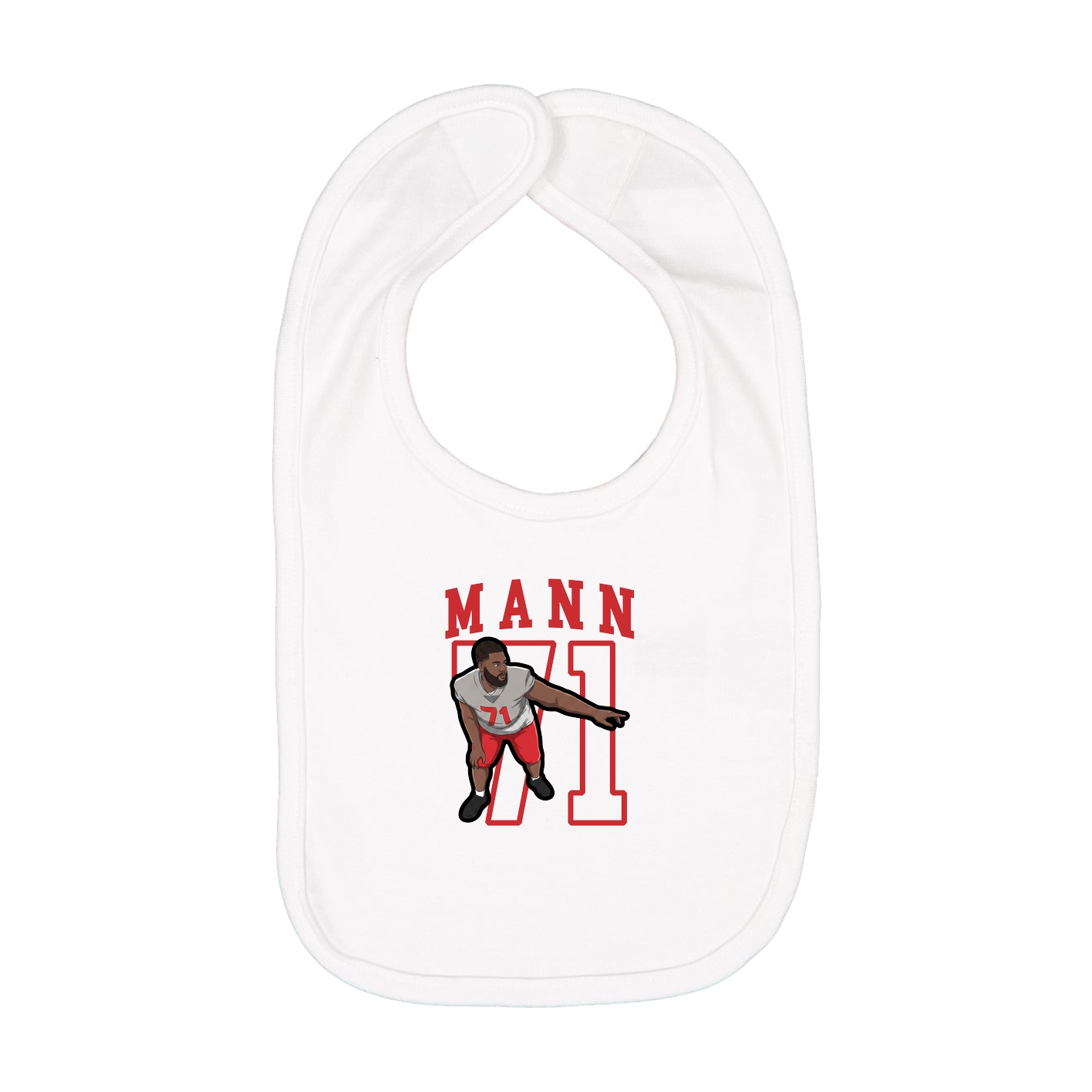 Infant Bib — Shirsey in White