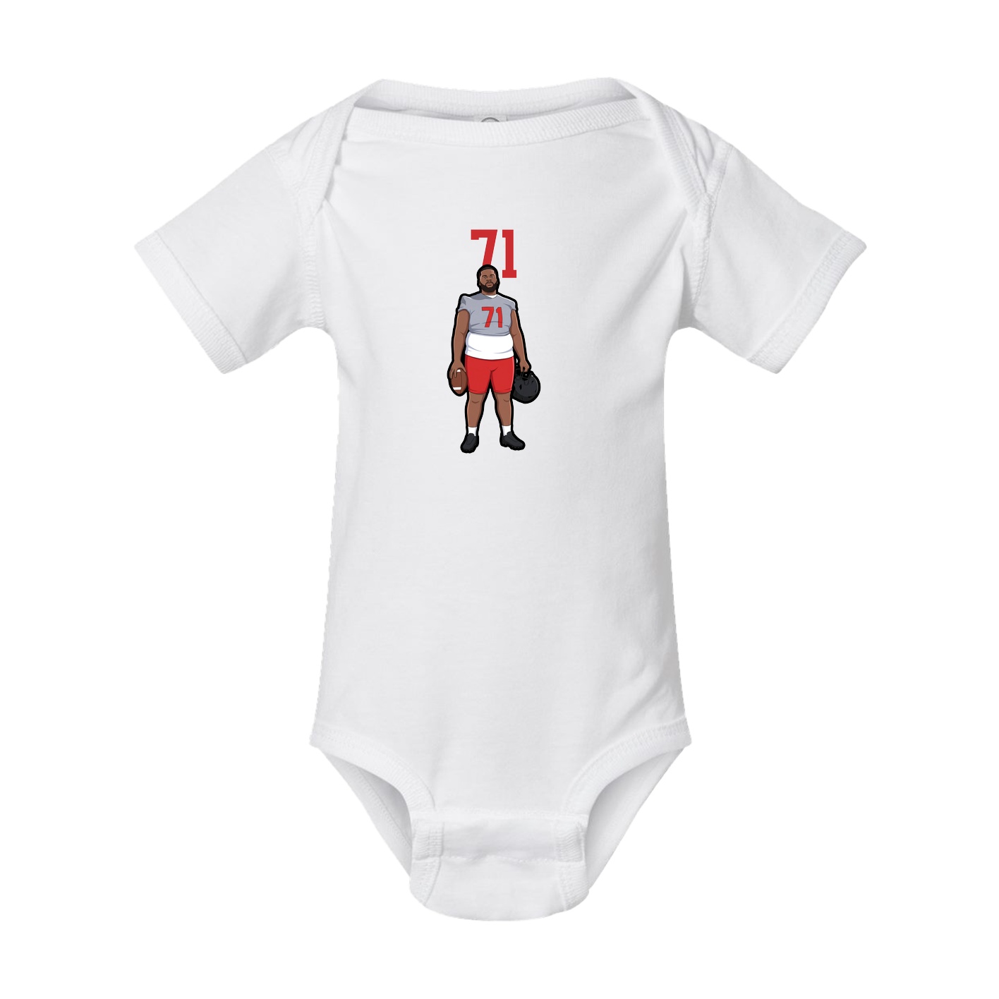 Baby Onesie — Number Top in White