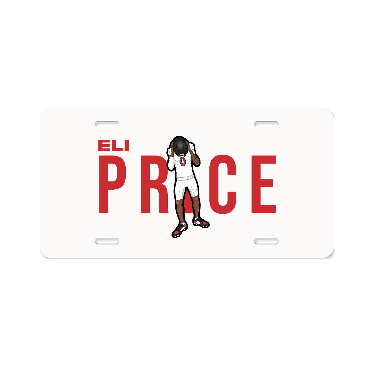 License Plate — Player Name in Classic