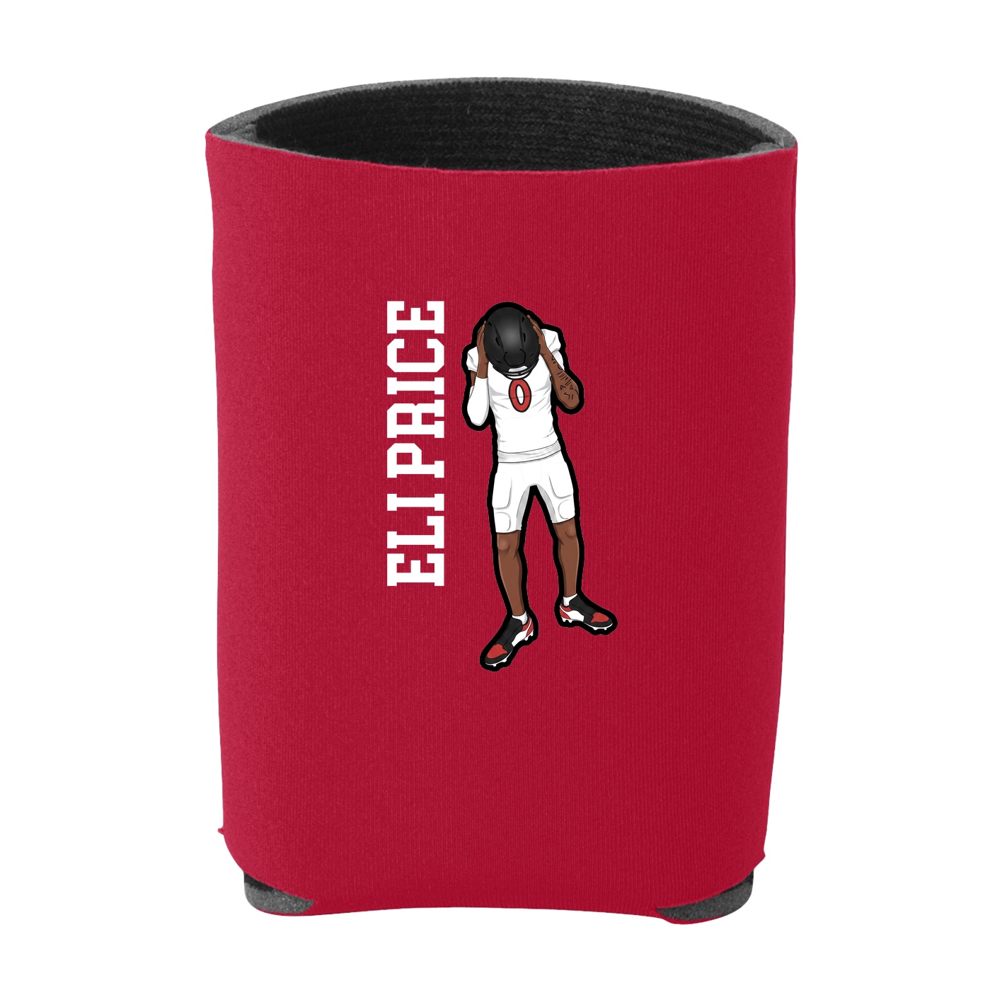 Can Holder — Name Vertical in Red