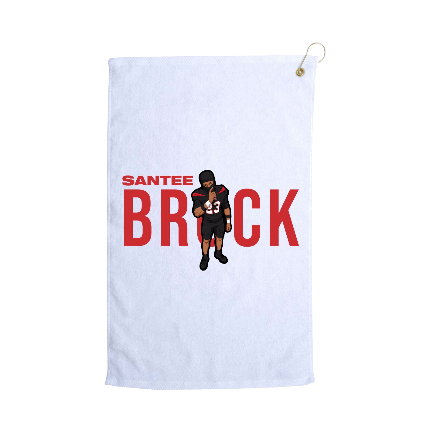 Golf Towel — Player Name in White