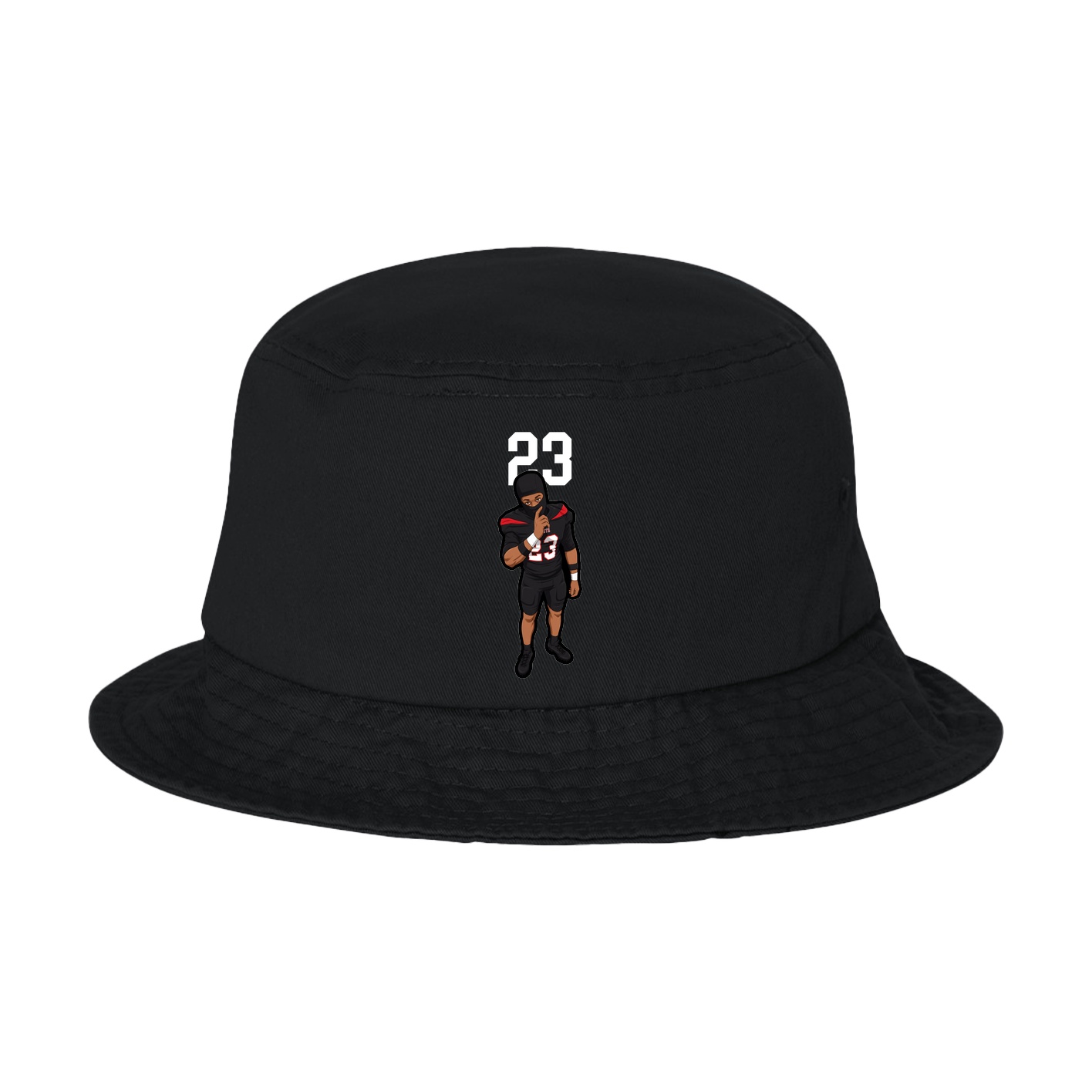 Bucket Cap — Number Top in Black