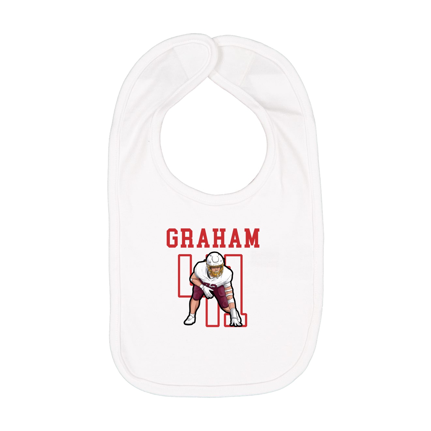 Infant Bib — Shirsey in White