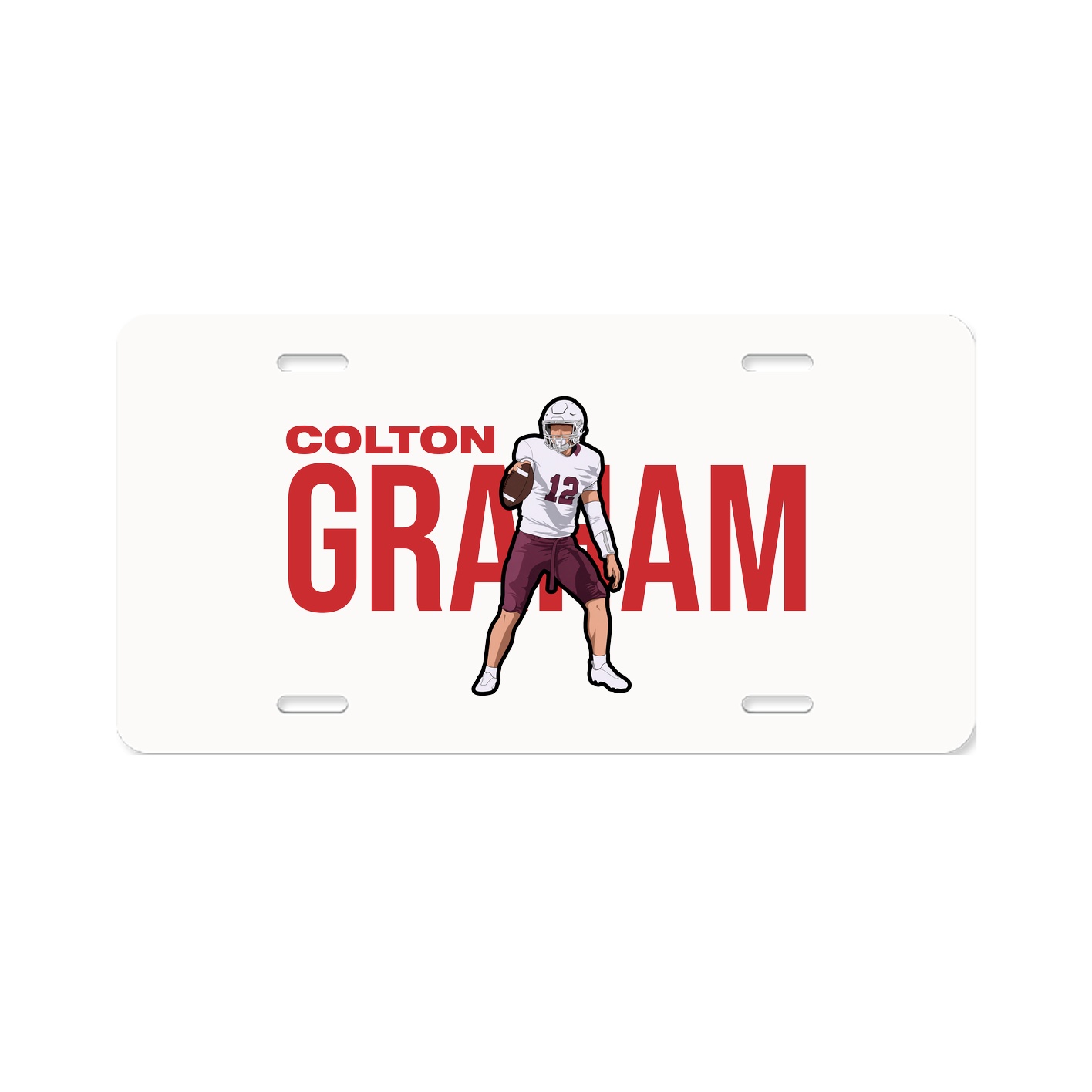 License Plate — Player Name in Classic