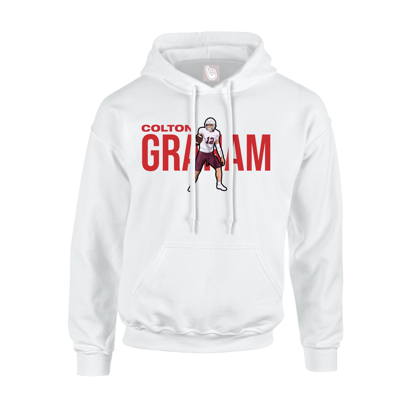 Hoodie — Player Name in White