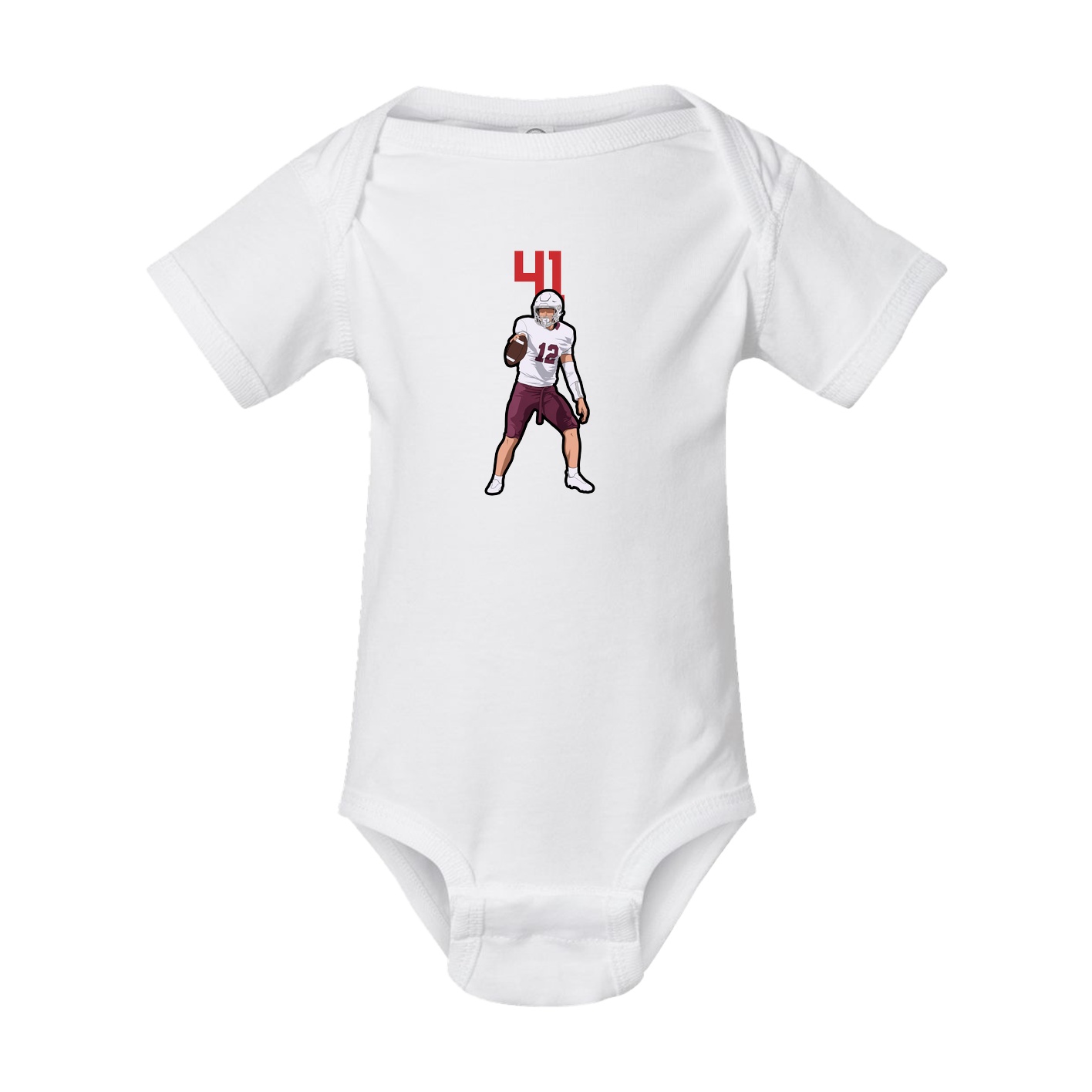 Baby Onesie — Number Top in White