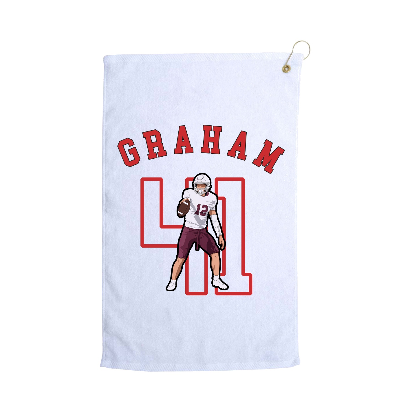 Golf Towel — Shirsey Arch in White