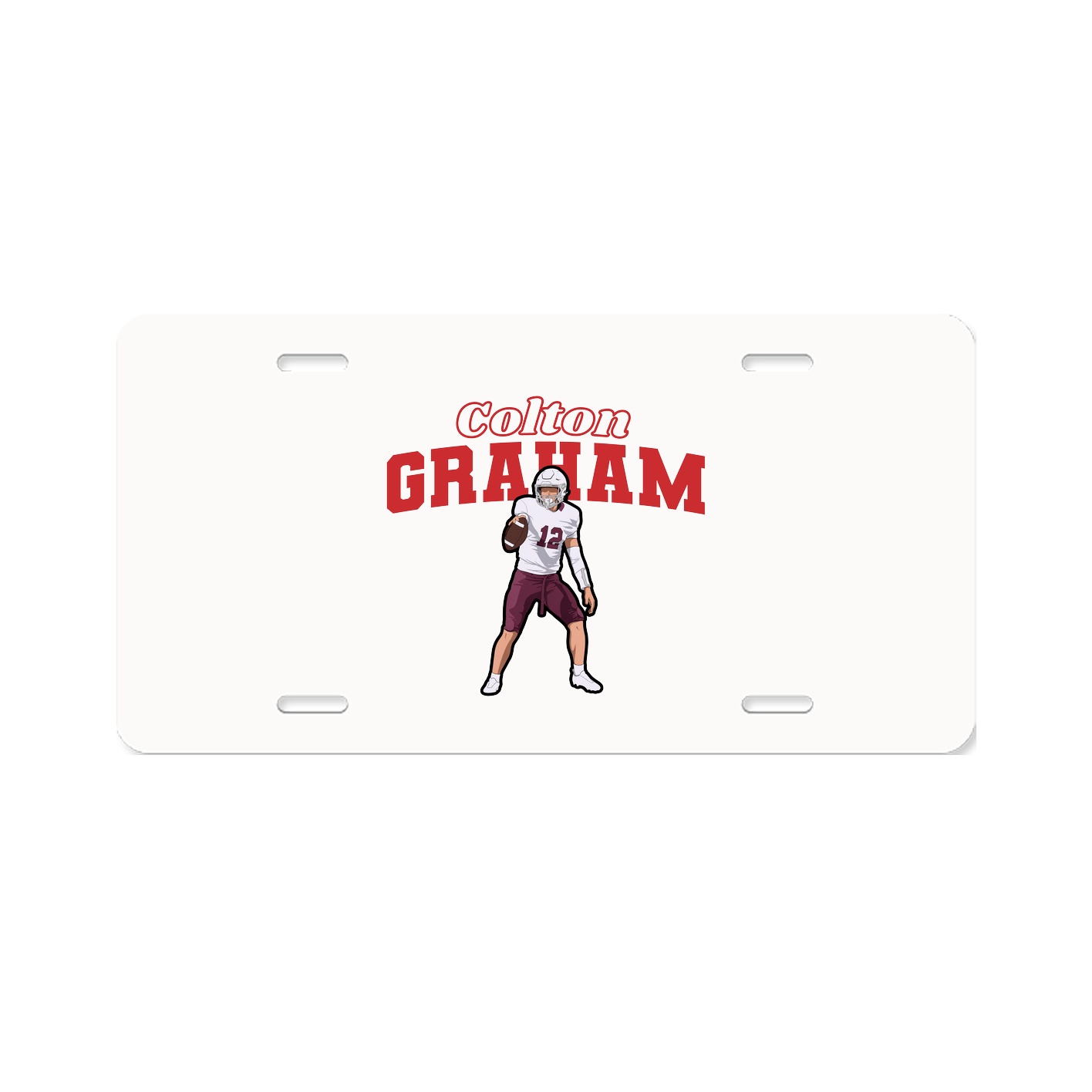 License Plate — Name Arch in Classic