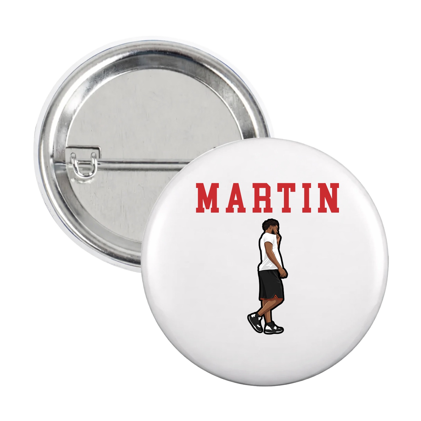 Game Day Button — Shirsey in White