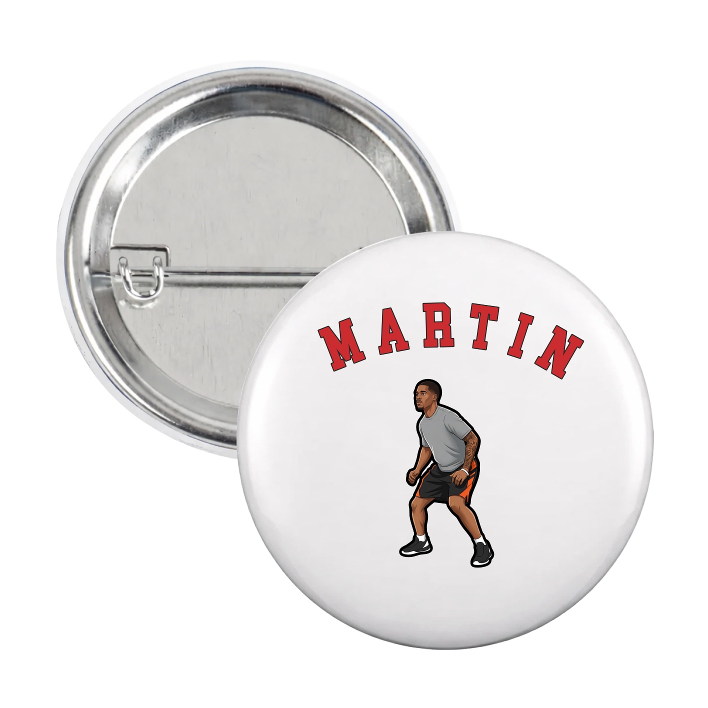 Game Day Button — Shirsey Arch in White