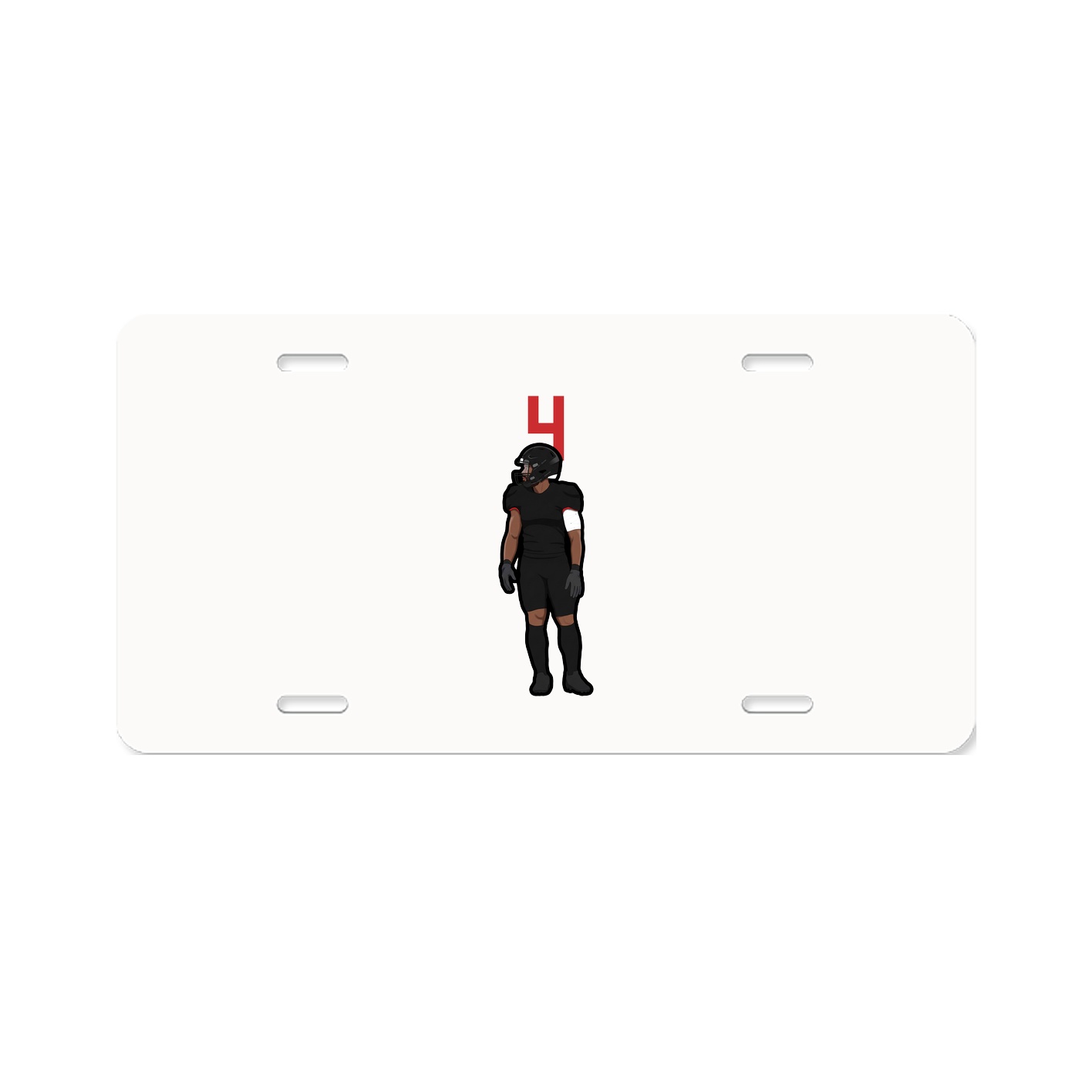 License Plate — Number Top in Classic