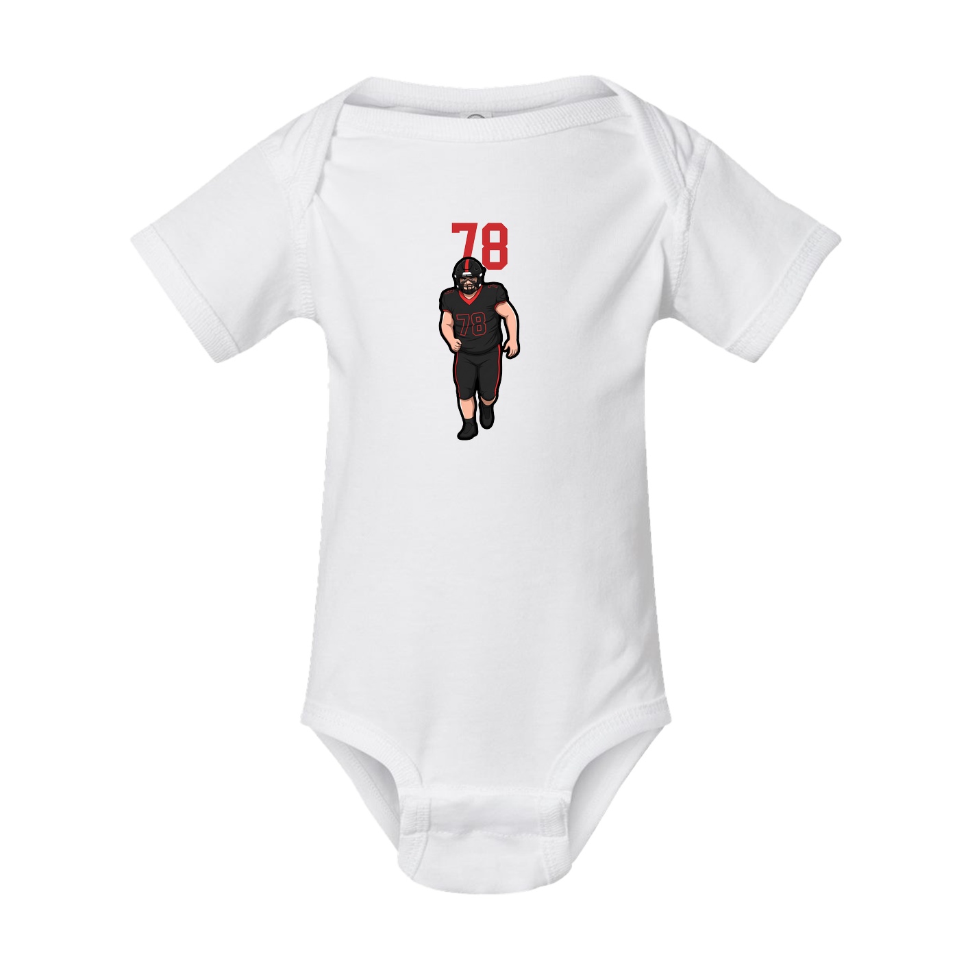 Baby Onesie — Number Top in White