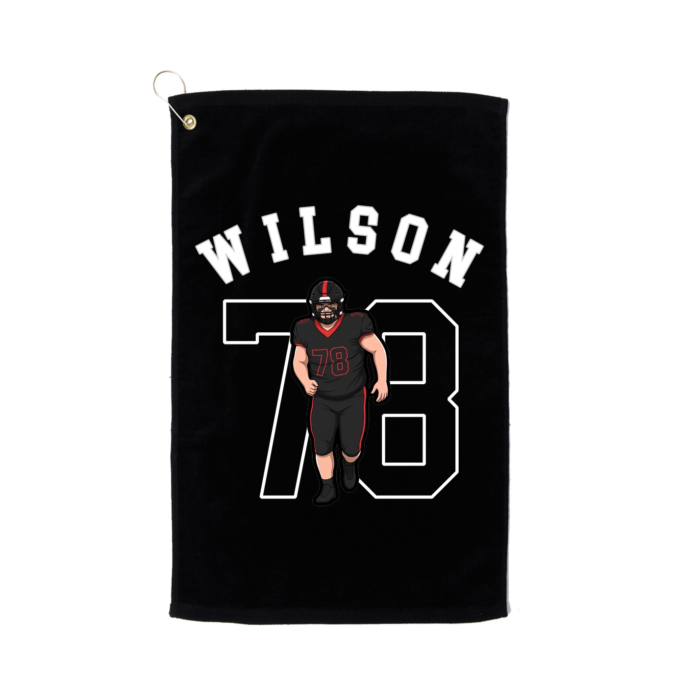 Golf Towel — Shirsey Arch in Black