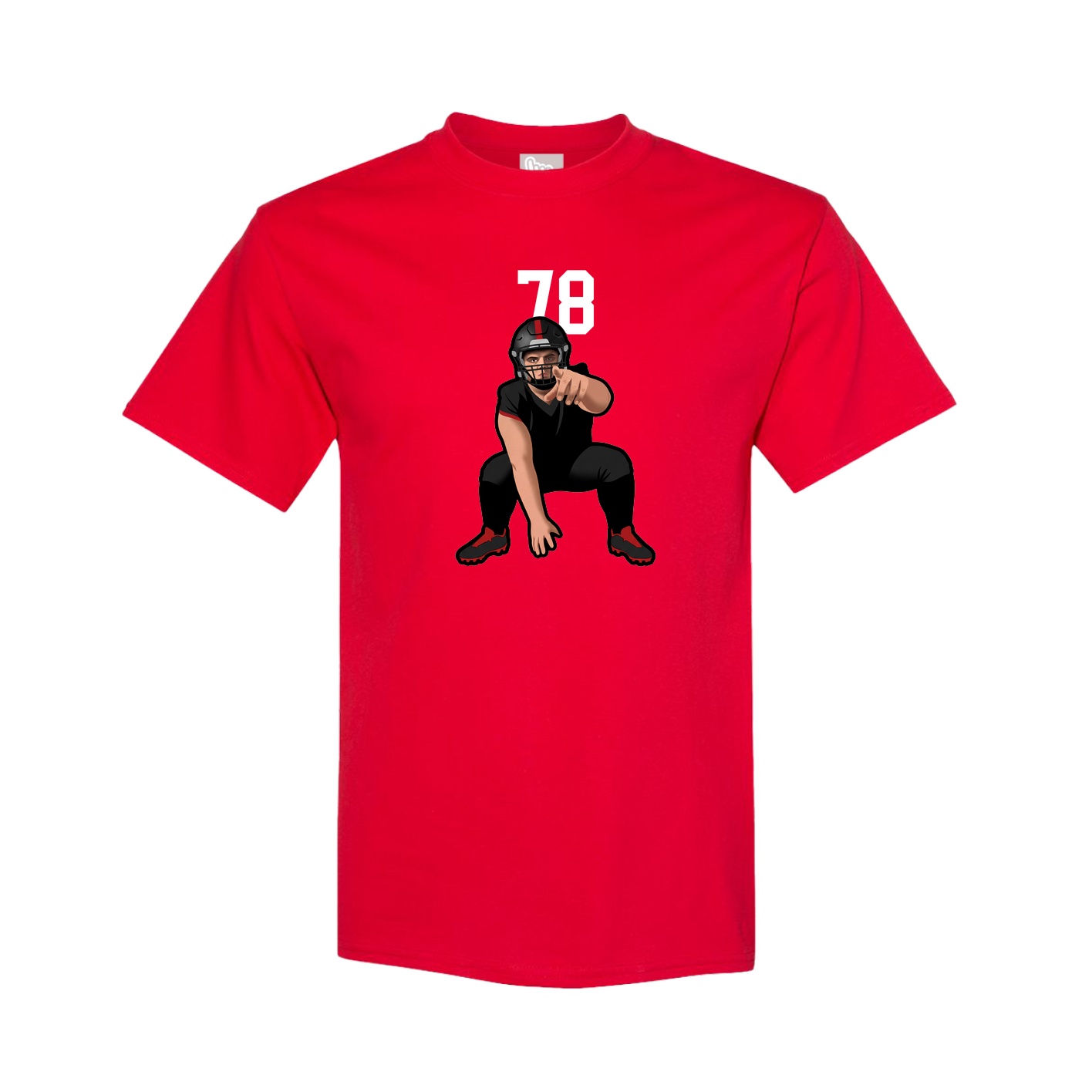 Tee — Number Top in Red