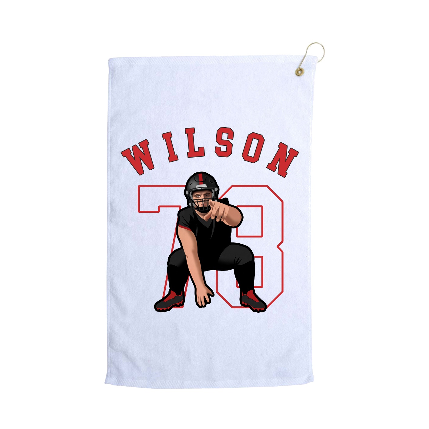 Golf Towel — Shirsey Arch in White