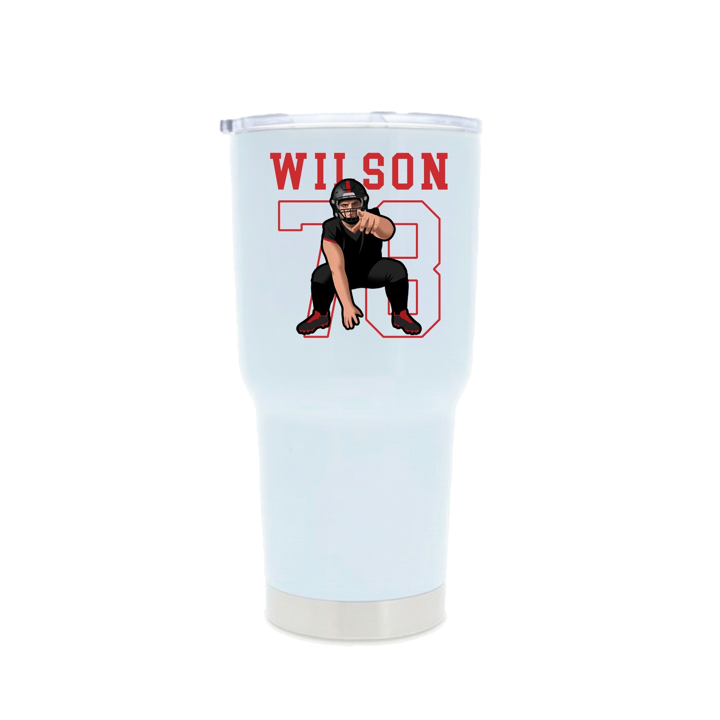 30oz Stainless Steel Tumbler — Shirsey in White