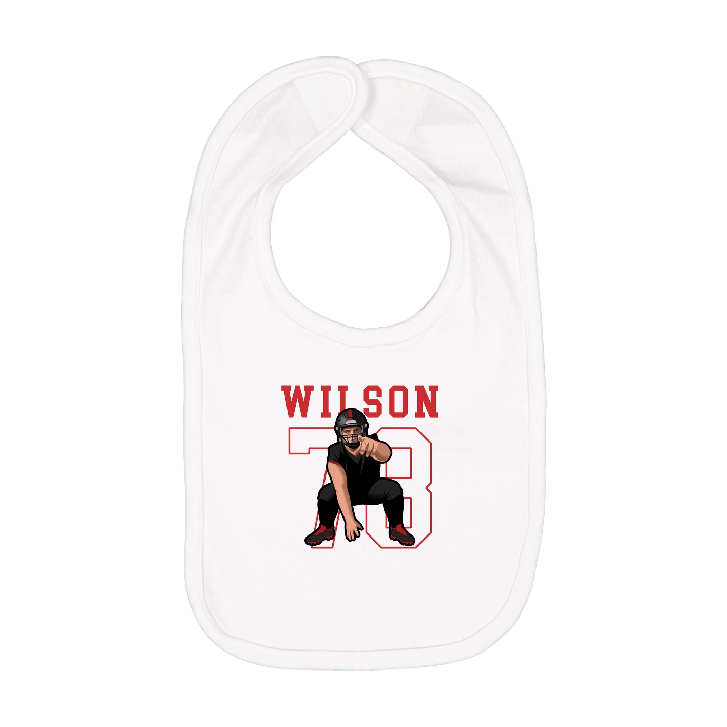 Infant Bib — Shirsey in White