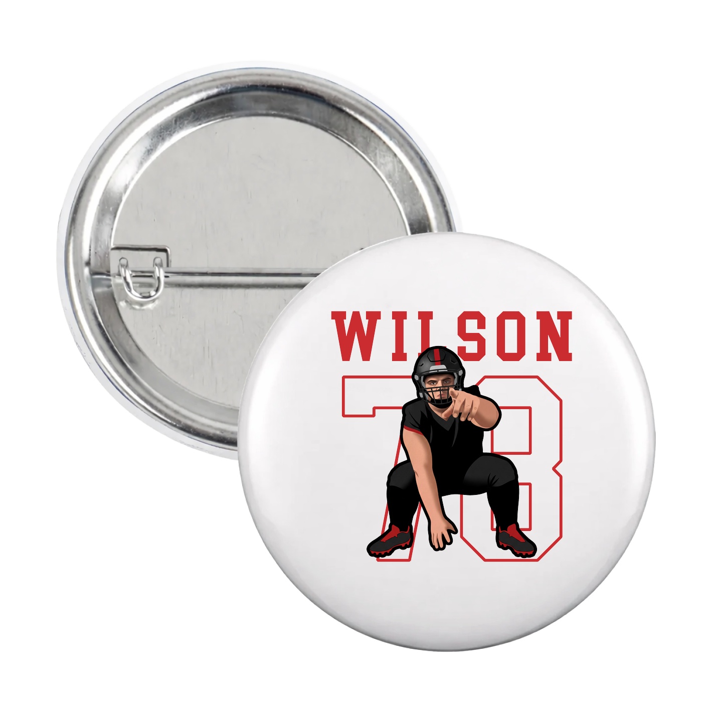 Game Day Button — Shirsey in White