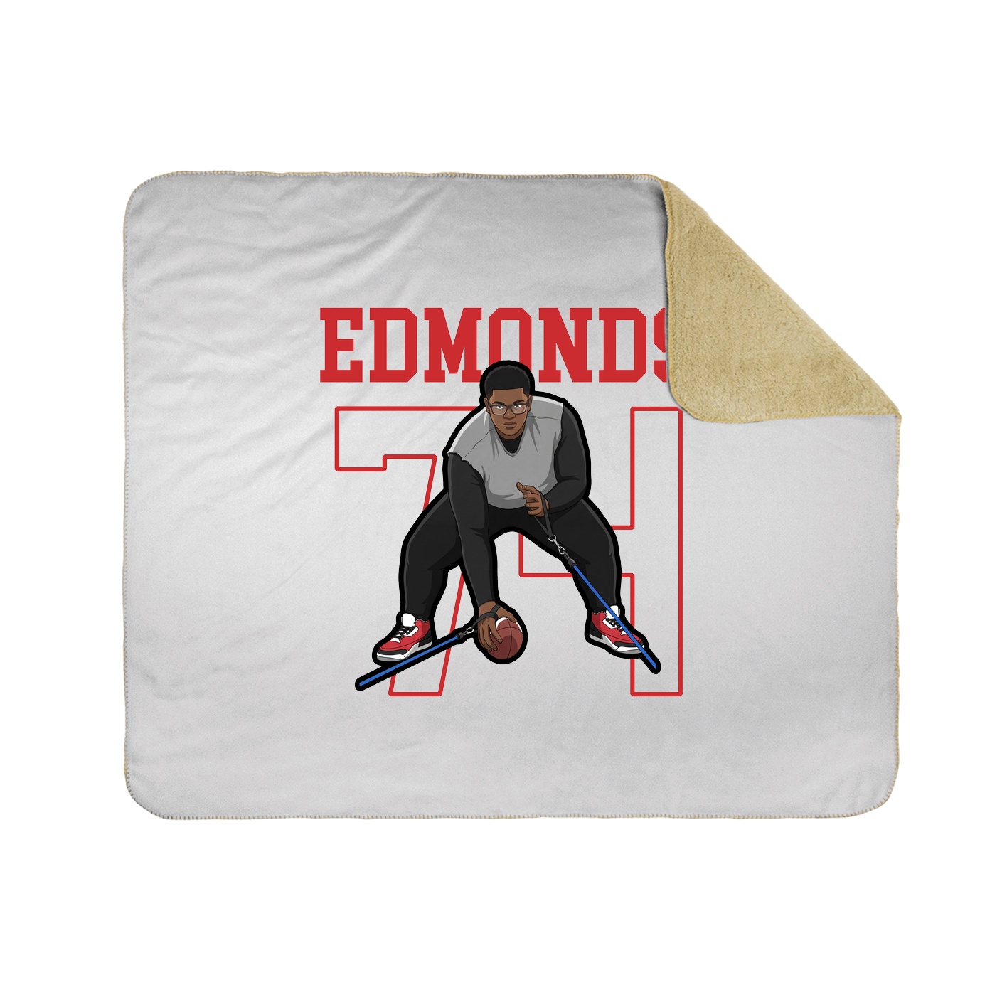 Throw Blanket — Shirsey in White