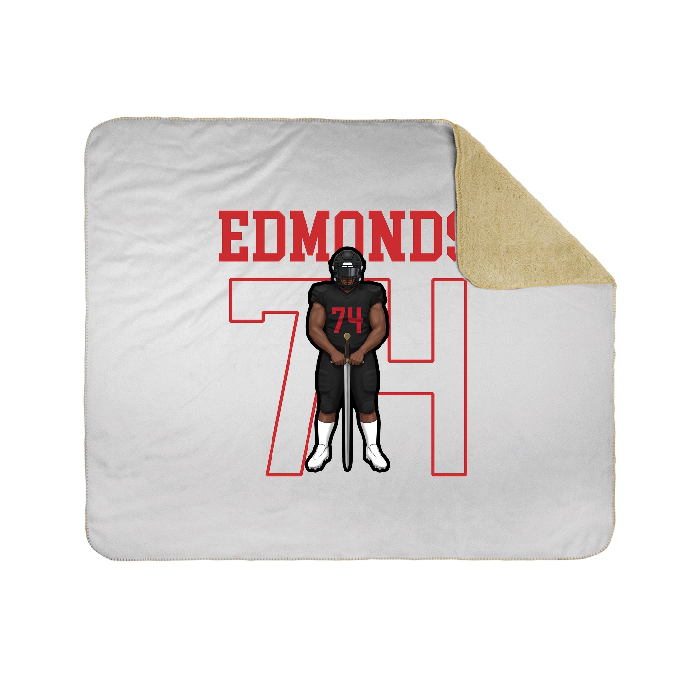 50x60 Sherpa Lined Throw Blanket