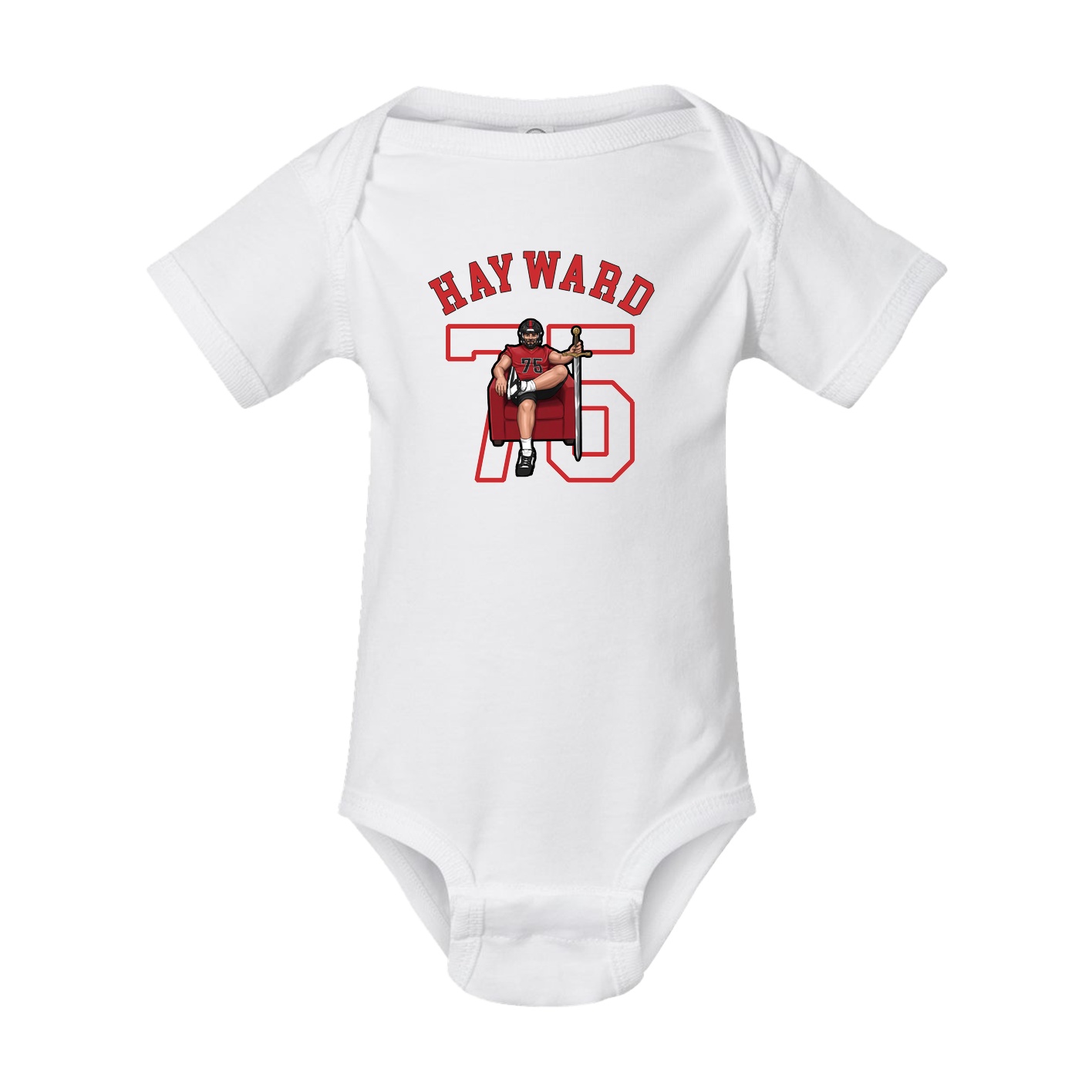Baby Onesie — Shirsey Arch in White