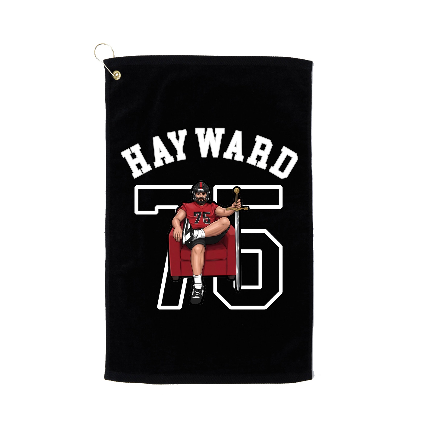 Golf Towel — Shirsey Arch in Black