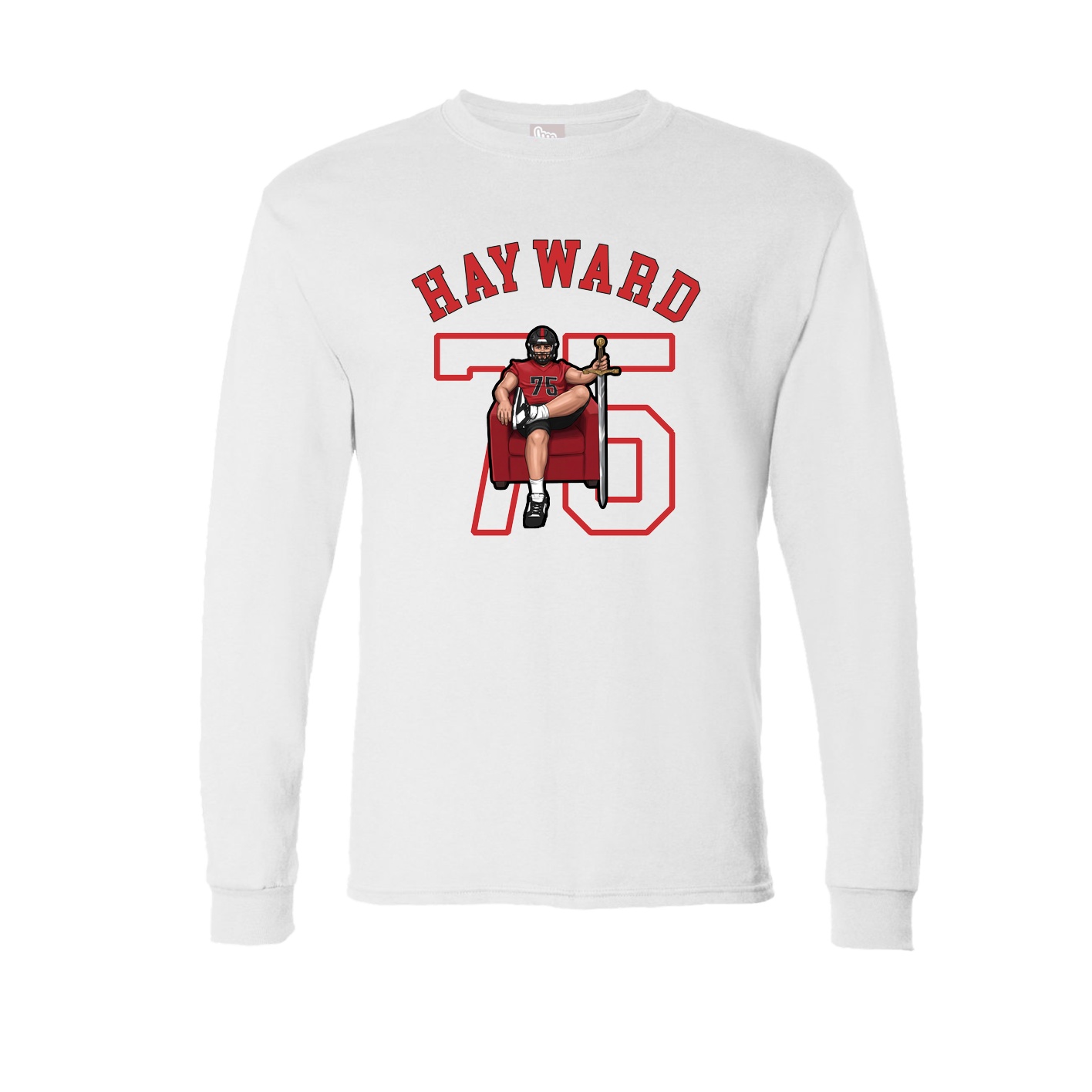 Long Sleeve Tee — Shirsey Arch in White
