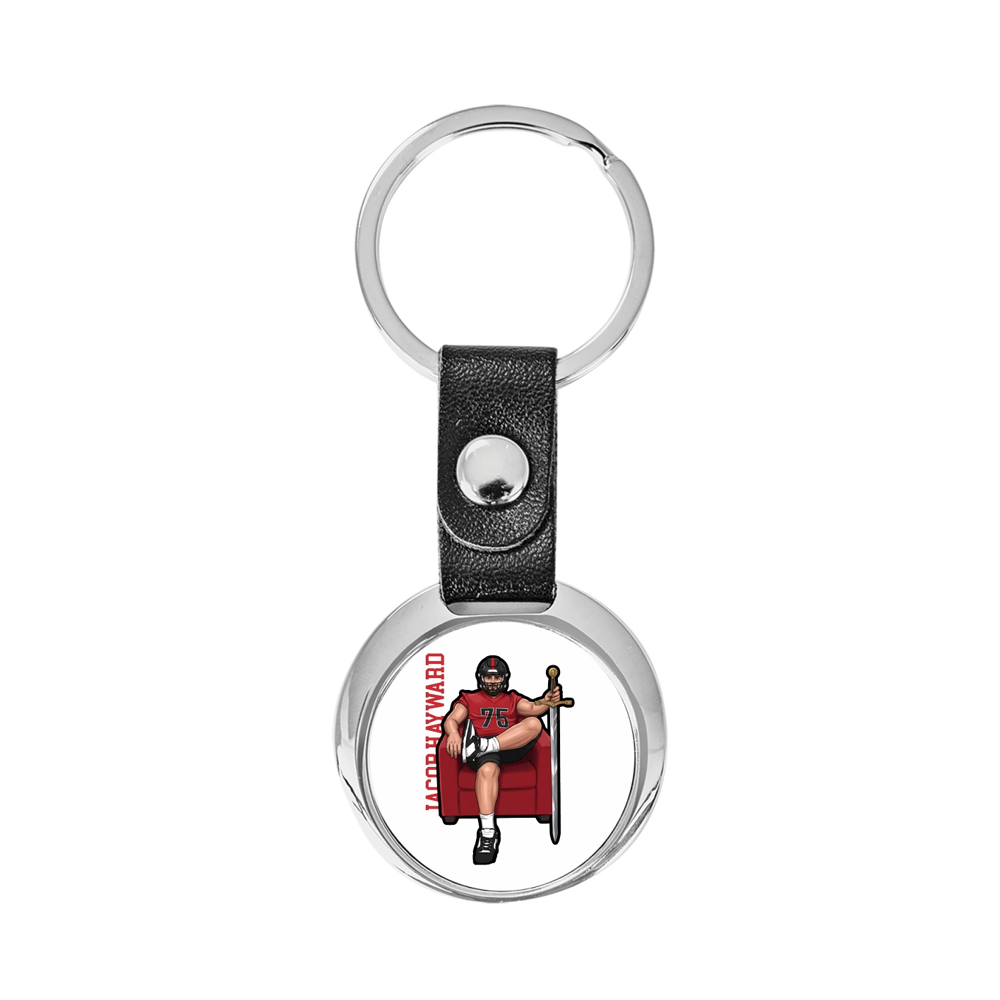 Key Chain — Name Vertical in Classic
