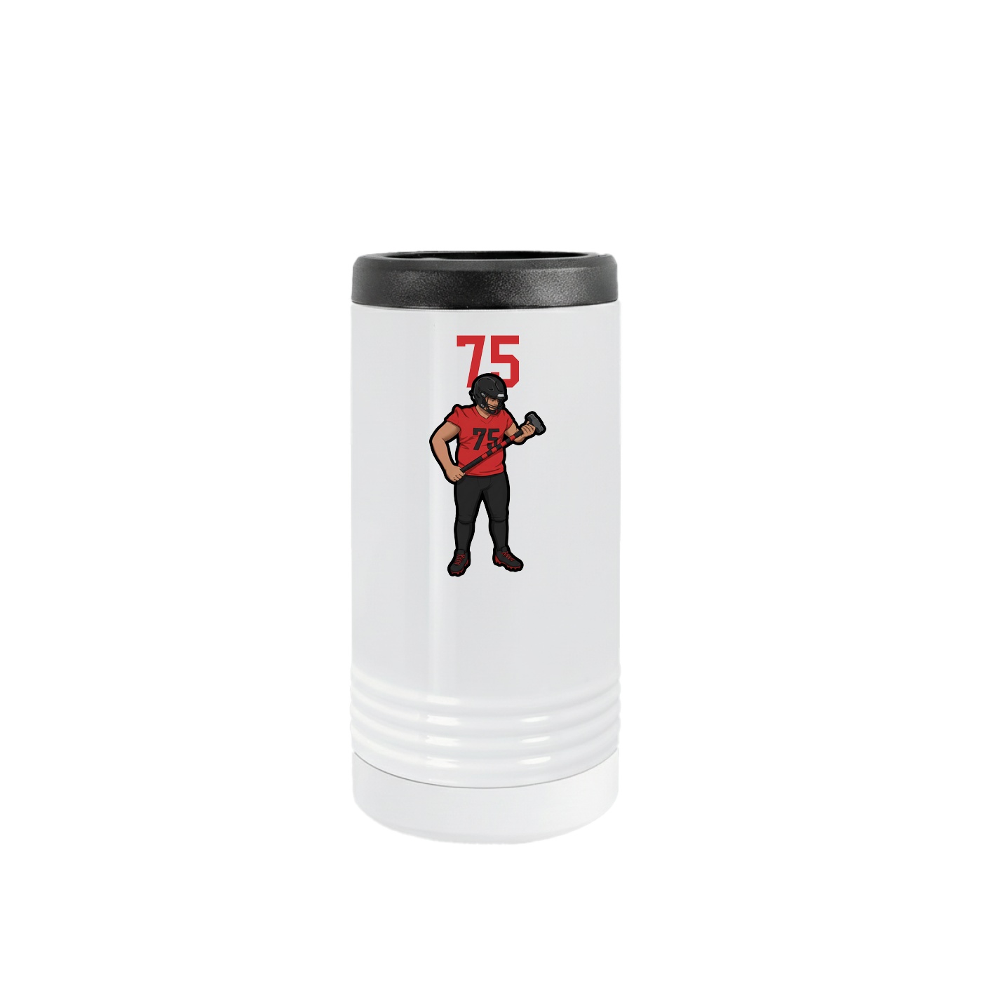 Slim Beverage Holder — Number Top in White