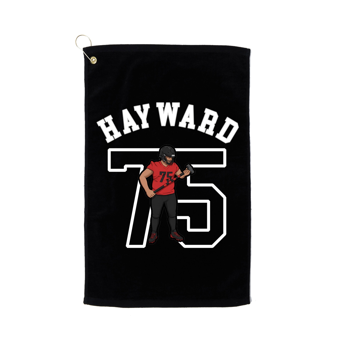 Golf Towel — Shirsey Arch in Black