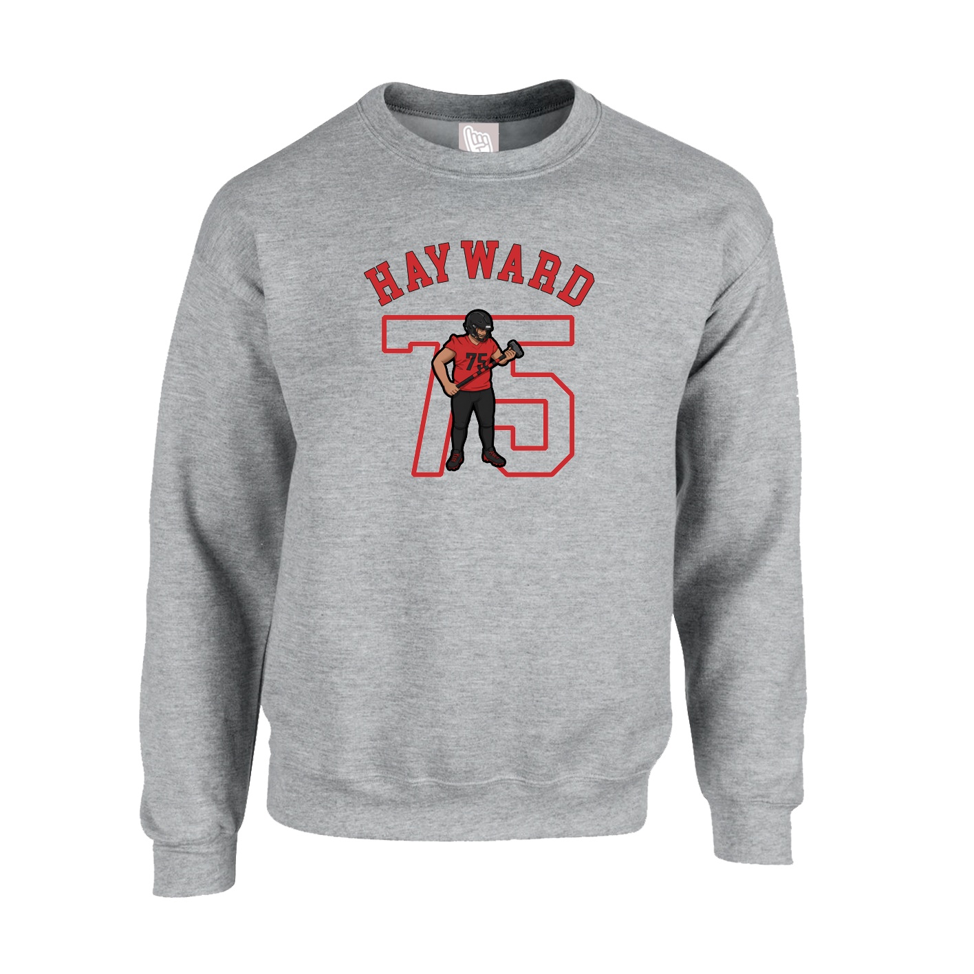 Fleece Crew — Shirsey Arch in Grey