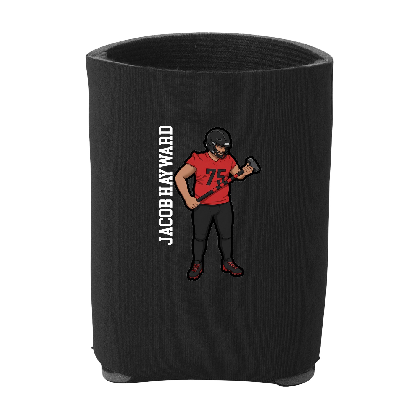 Can Holder — Name Vertical in Black