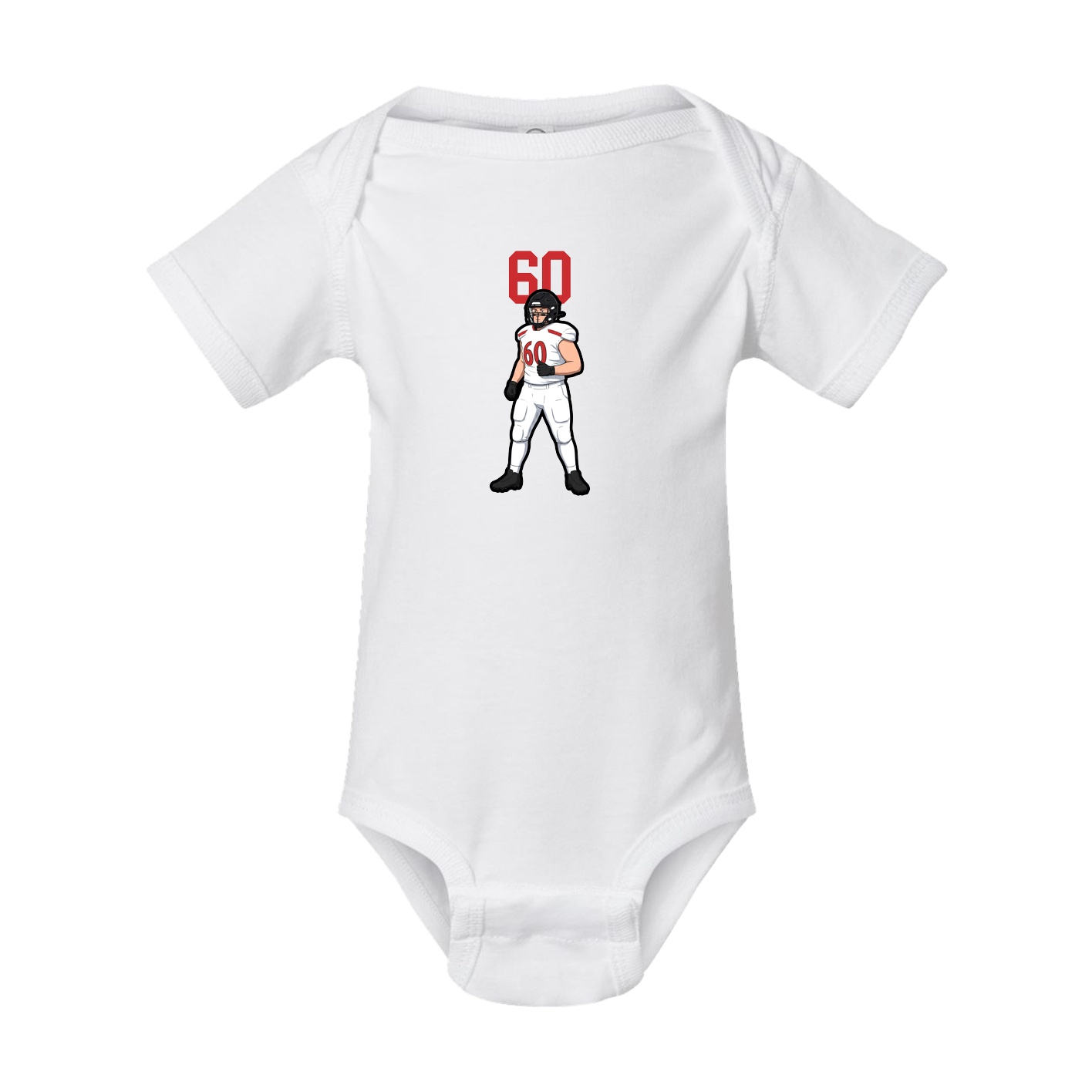 Baby Onesie — Number Top in White