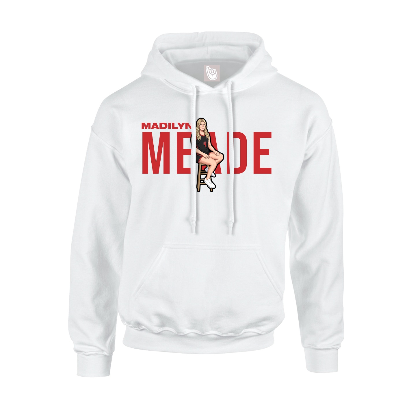 Hoodie — Player Name in White