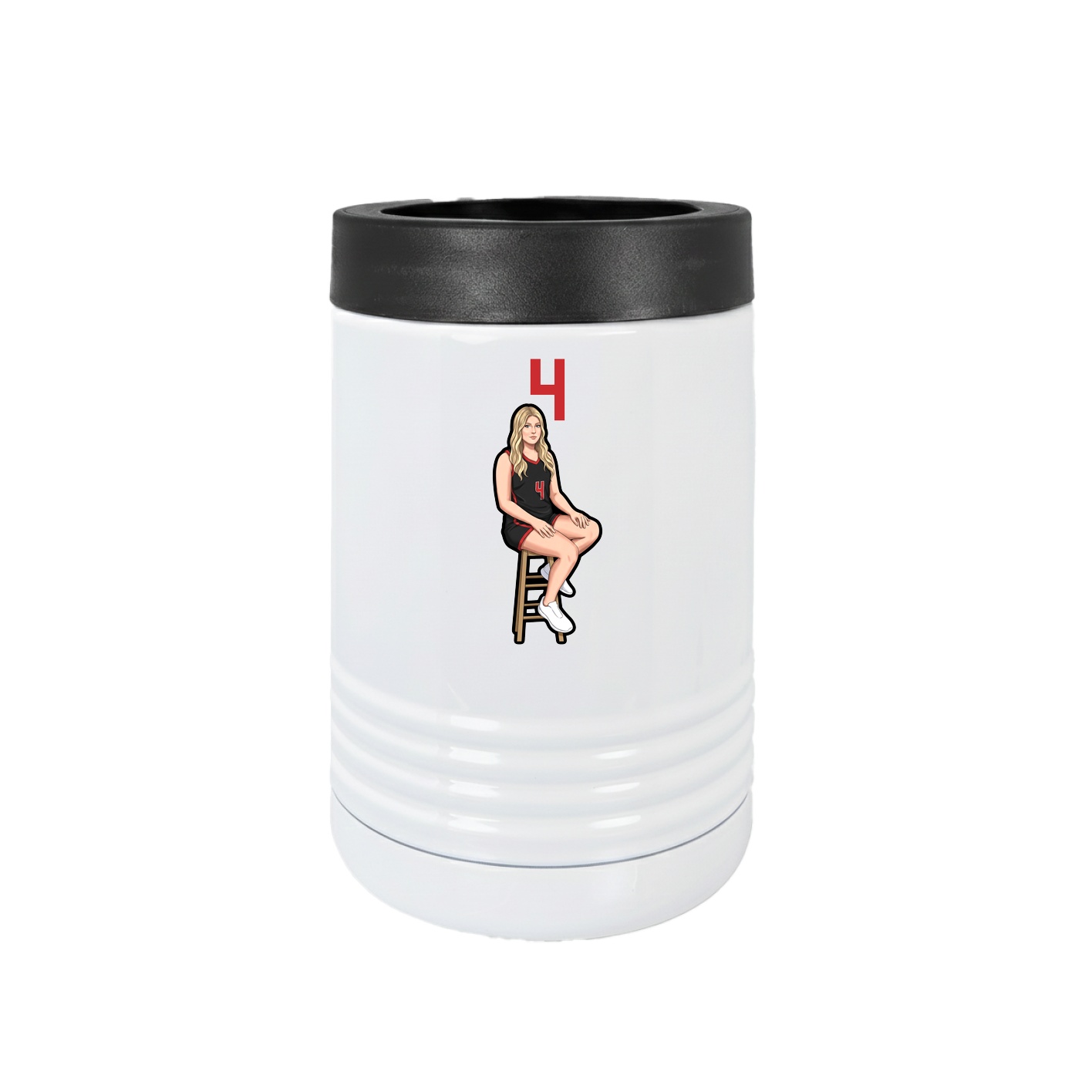 Beverage Holder — Number Top in White