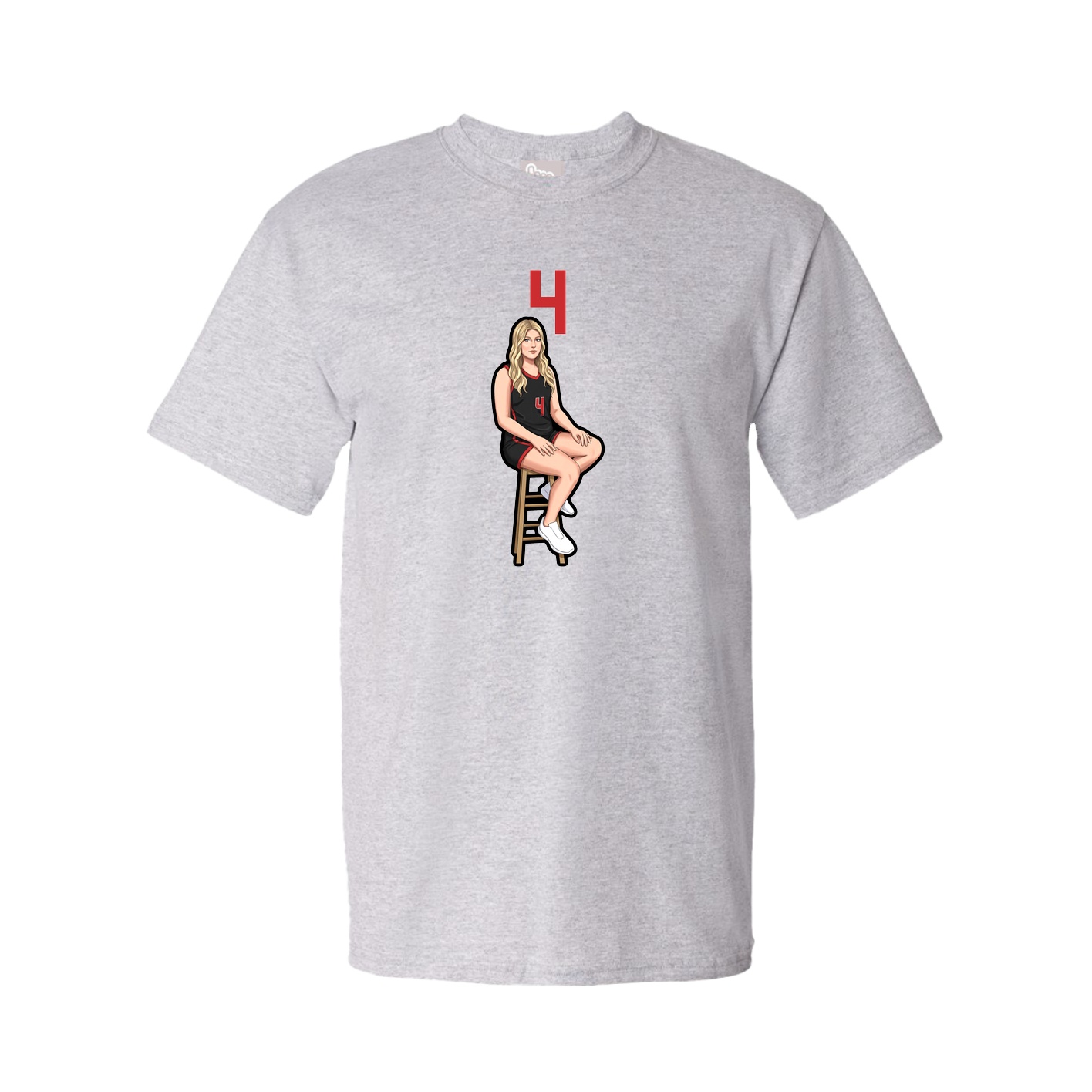 Tee — Number Top in Grey